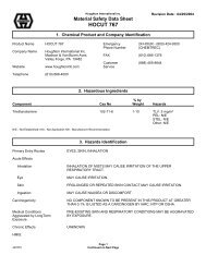 HOCUT 767 MSDS Sheet - Quality Tools & Services, Inc.