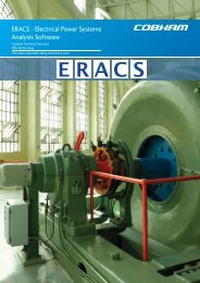 ERACS - Electrical Power Systems Analysis Software