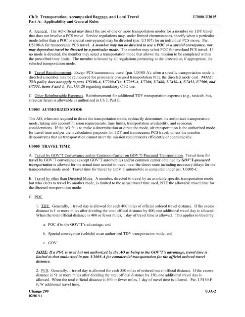 JOINT FEDERAL TRAVEL REGULATIONS - DTMO