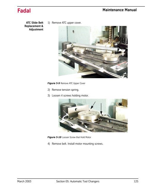 Section 05: Automatic Tool Changers - FadalCNC.com