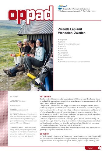 Zweeds Lapland Wandelen, Zweden - Op Pad
