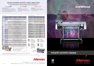 Mimaki CJV30 Sorozat adatlap