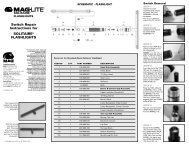 Switch Repair Instructions for SOLITAIREÂ® FLASHLIGHTS - Maglite