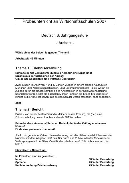 Deutsch Wirtschaftsschule Gester
