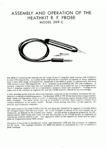 Heathkit 309-C RF probe - Italy