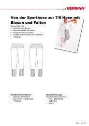 Modifikation Hose mit Biesen