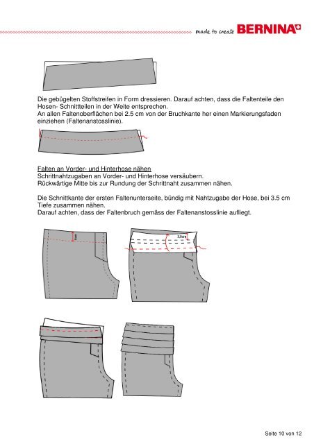 Modifikation Hose mit Biesen