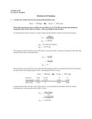 Problem Set 8 Solutions