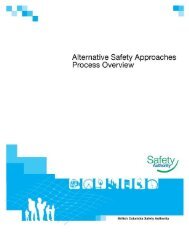 sa safety management plans - supplementary information
