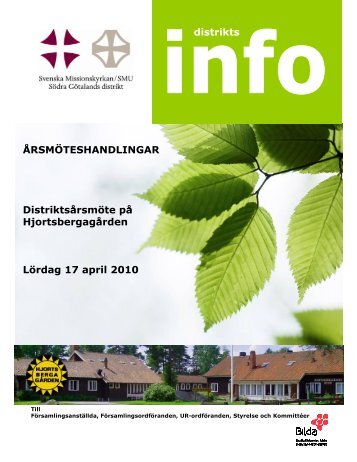Ã¥rsmÃ¶teshandlingar 2010 - Svenska Missionskyrkan SMU i SÃ¶dra ...