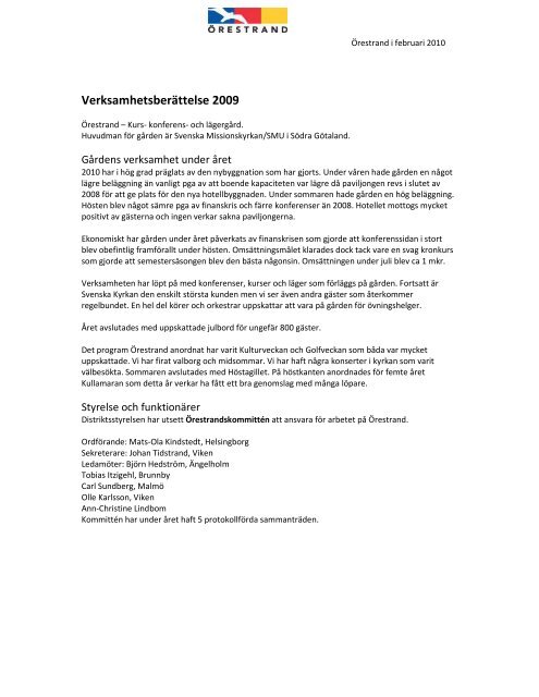 Ã¥rsmÃ¶teshandlingar 2010 - Svenska Missionskyrkan SMU i SÃ¶dra ...