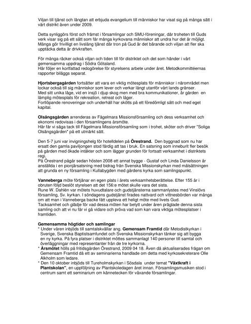 Ã¥rsmÃ¶teshandlingar 2010 - Svenska Missionskyrkan SMU i SÃ¶dra ...