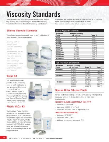 Viscosity Standards - Labomat