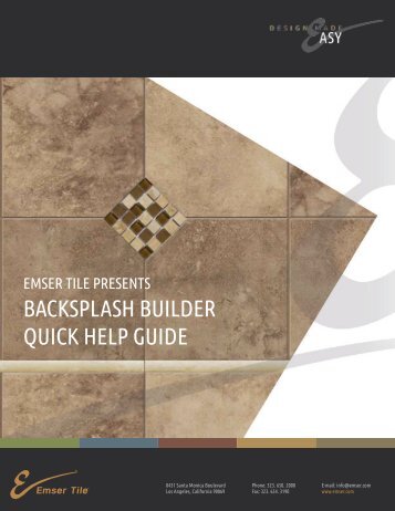 Pattern Designer - View or Download our .pdf Quick ... - Emser Tile