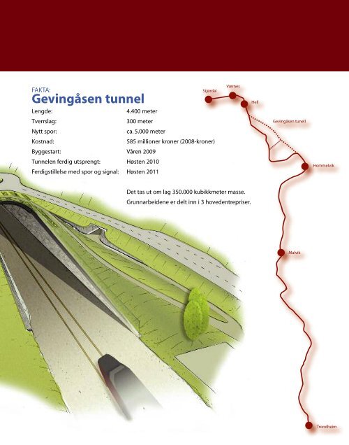 GevingÃ¥sen tunnel Hovedbrosjyre - Jernbaneverket