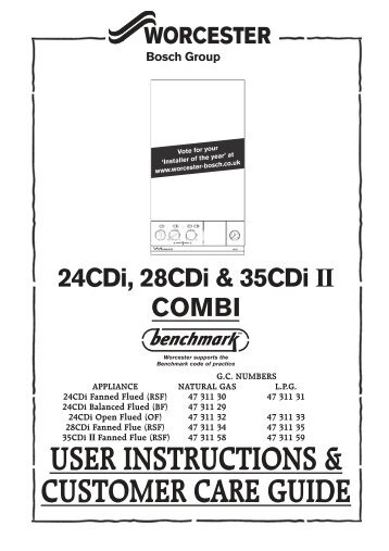 Worcester CDi boiler guide