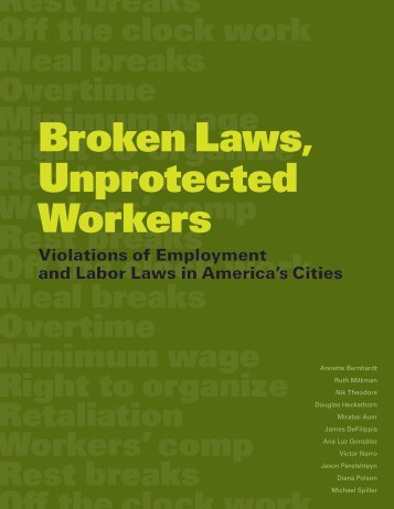 Broken Laws, Unprotected Workers: Violations of Employment and