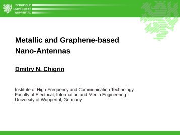 Metallic and Graphene-based Nano-Antennas - N3Cat