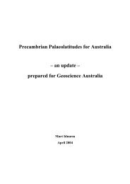 Precambrian Palaeolatitudes for Australia â an update - Geoscience ...