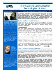 ICT Newsletter 2010 – Business Services - IDA Ireland