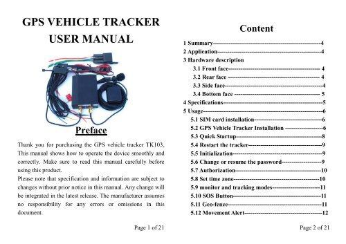TK103 GPS vehicle tracker user manual.doc - Finetracker.com