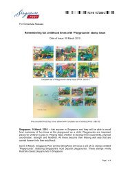 'Playgrounds' stamp issue - Singapore Post