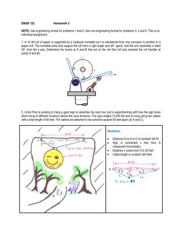 ENGR 122 Homework 3 NOTE: Use engineering format for ...