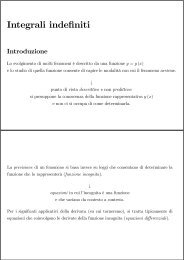 Integrali indefiniti - slides1