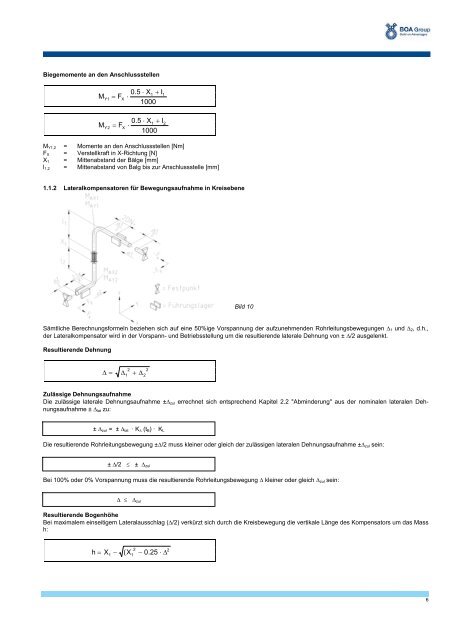 Lateralkompensatoren allgemein - BOA Group