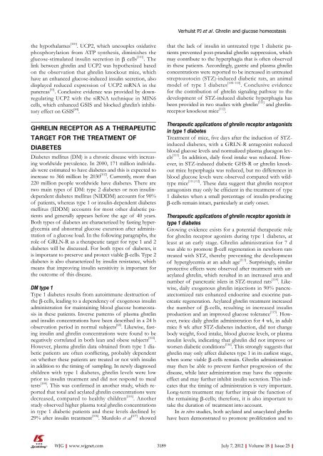 Ghrelin's second life - World Journal of Gastroenterology