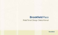 Retail Tenant Design Criteria Manual - Brookfield Properties