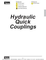 Hydraulic Quick Couplings - Parker