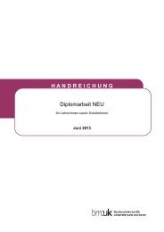 HANDREICHUNG Diplomarbeit NEU - Berufsbildende Schulen in ...