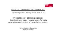 Properties of printing papers: - International Color Consortium