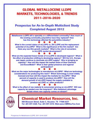Chemical Market Resources, Inc. CMR