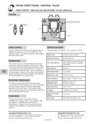 7SP300 DIRECTIONAL CONTROL VALVE - Federal Fluid Power, Inc.