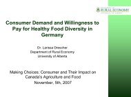 Consumer Demand and Willingness to Pay for Healthy Food ...