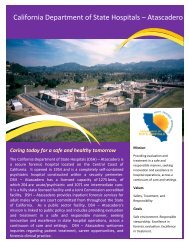Atascadero Flyer - Dept of State Hospitals - State of California