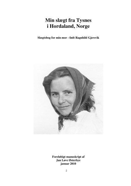 SlÃ¦gtsbog for Ragnhild Gjersvik - Jan LÃ¸ve Ãsterbye