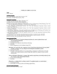 Entrepreneurial Roles BioWorks, Inc., Geneva, NY markets ...