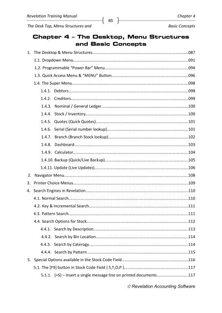 Chapter 4 - Revelation Accounting