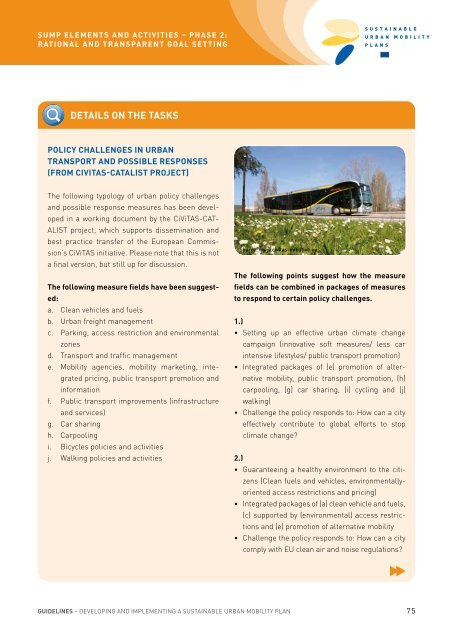 SUMP Guidelines - Sustainable Urban Mobility Plans