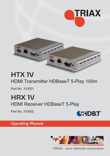 HTX 1V HRX 1V - Triax