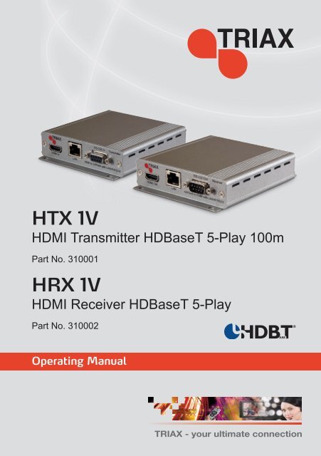 HTX 1V HRX 1V - Triax