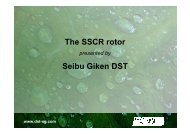 The SSCR rotor Seibu Giken DST