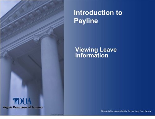 Introduction to Payline - Viewing Leave Information