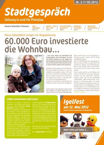 60.000 Euro investierte die Wohnbau... - Wohnbau Prenzlau
