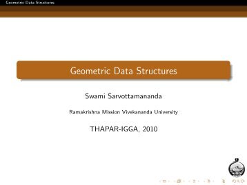 Geometric Data Structures