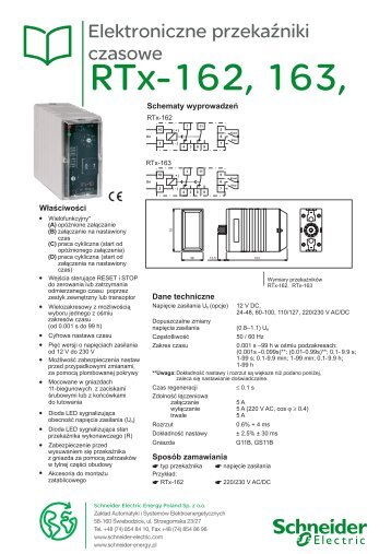RTx-162, 163, - Schneider Electric Energy Poland Sp. z o.o.