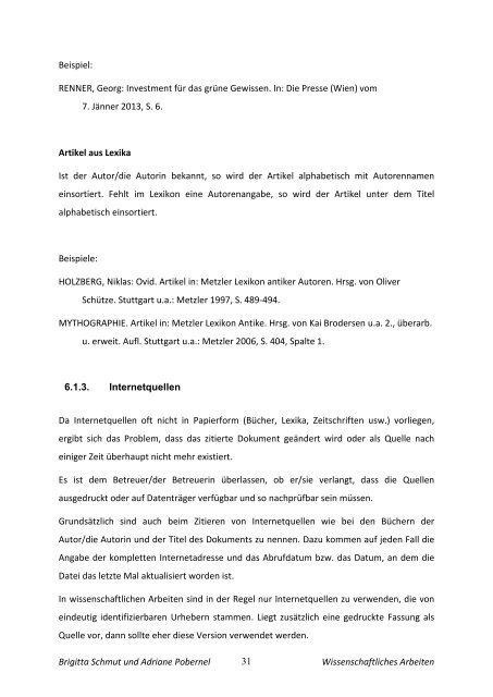 Einführung in die Praxis des wissenschaftlichen Arbeitens (PDF)